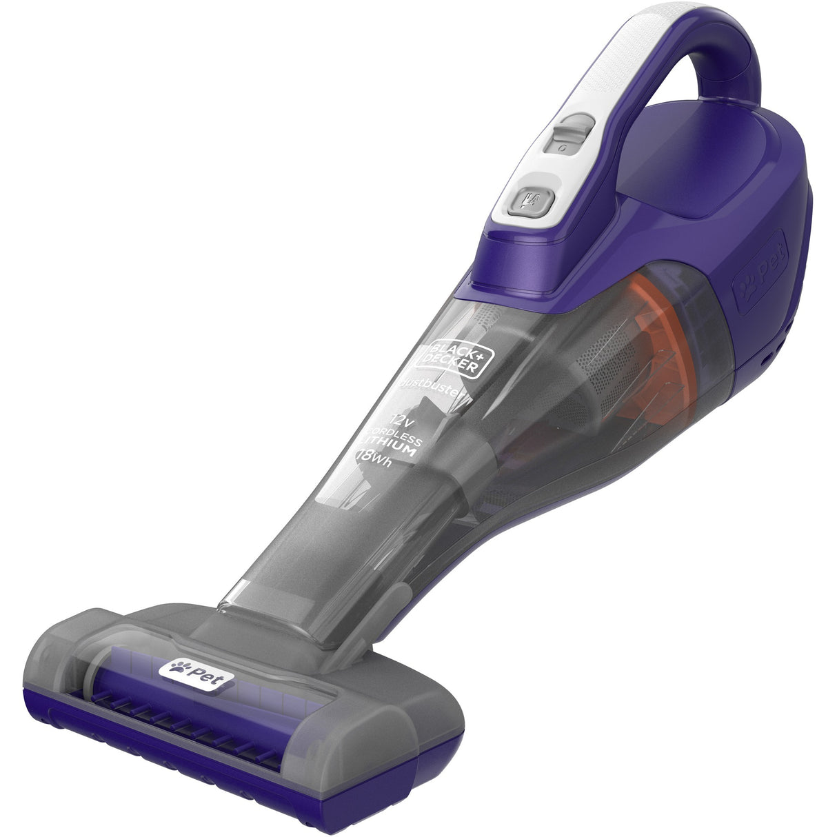 Aspirateur à main pour animaux de compagnie Black+decker dvb315jp 12v 1,5ah avec brosse pour animaux
