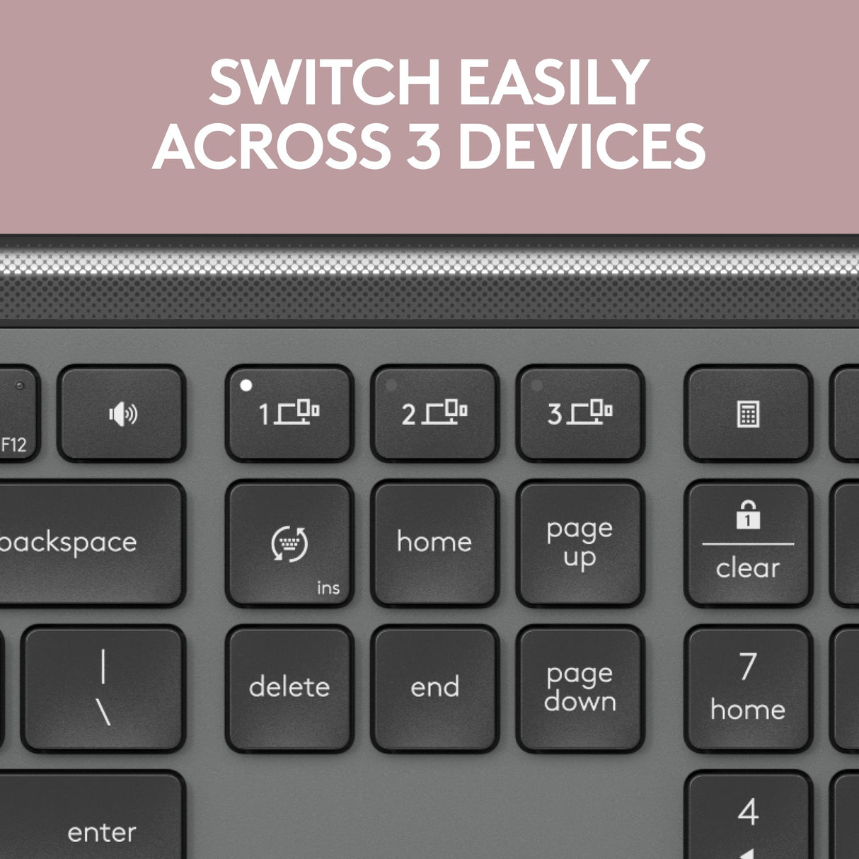 Ensemble de bureau sans fil fin Logitech mk950 signature (graphite, disposition américaine-internationale (qwerty), 400 - 4000 dpi)