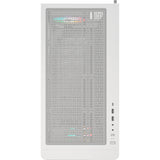 Boîtier tour midi en bois Montech xr (blanc | 1x USB-A | 1x USB-C | RVB | fenêtre)