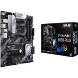 Carte mère Asus Prime B550-Plus Socket AM4 (argent noir, RAID, GB-LAN, Sound, ATX)
