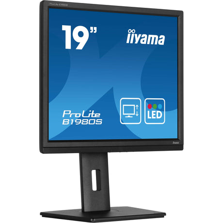 Moniteur Iiyama prolite b1980s-b1 19 (noir, hdmi, port d'affichage)