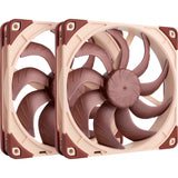 Noctua nf-a14x25 g2 pwm sx2-pp ventilateurs de boîtier (marron, 2 pièces, 140 x 140 x 25 mm)
