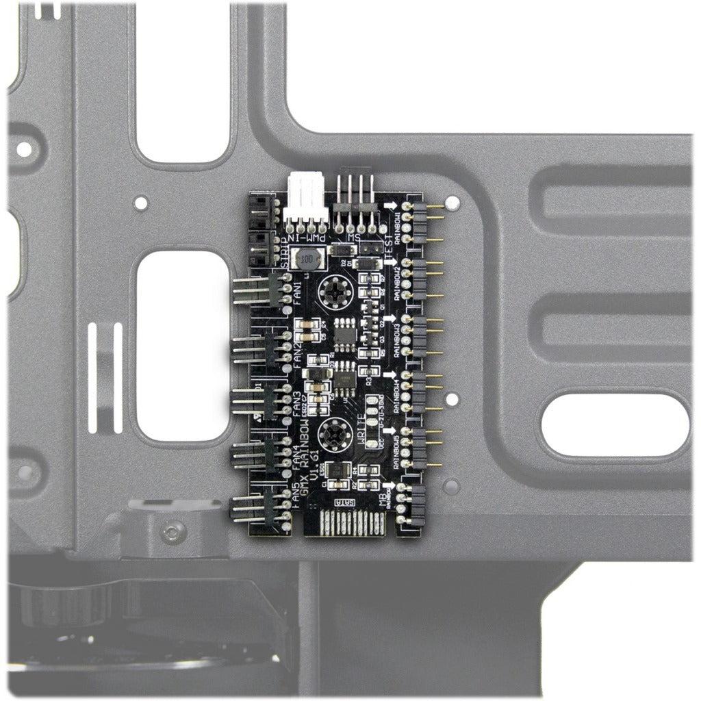 Boîtier tour midi micro Inter-tech x-608 infinity (noir | 1x USB-A | 1x USB-C | RVB | fenêtre)