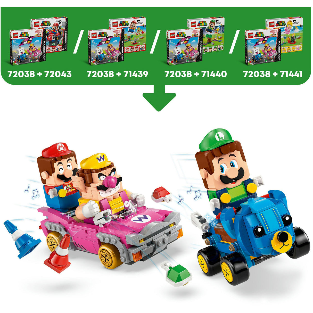 Lego super mario 72038 wario et roi boo