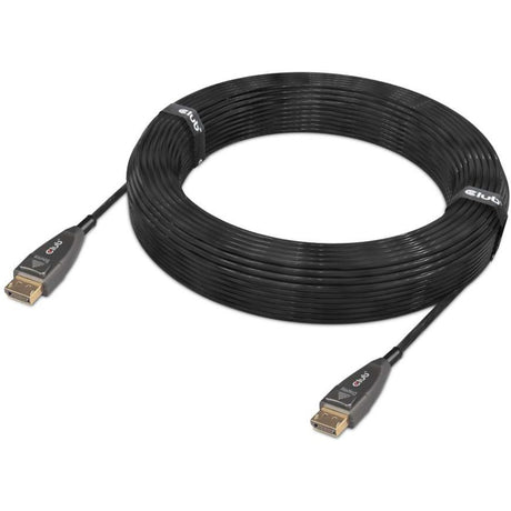 Câble optique unidirectionnel actif Club 3d displayport 1.4 (noir, 20 mètres, 4k 120hz, 8k 60hz)