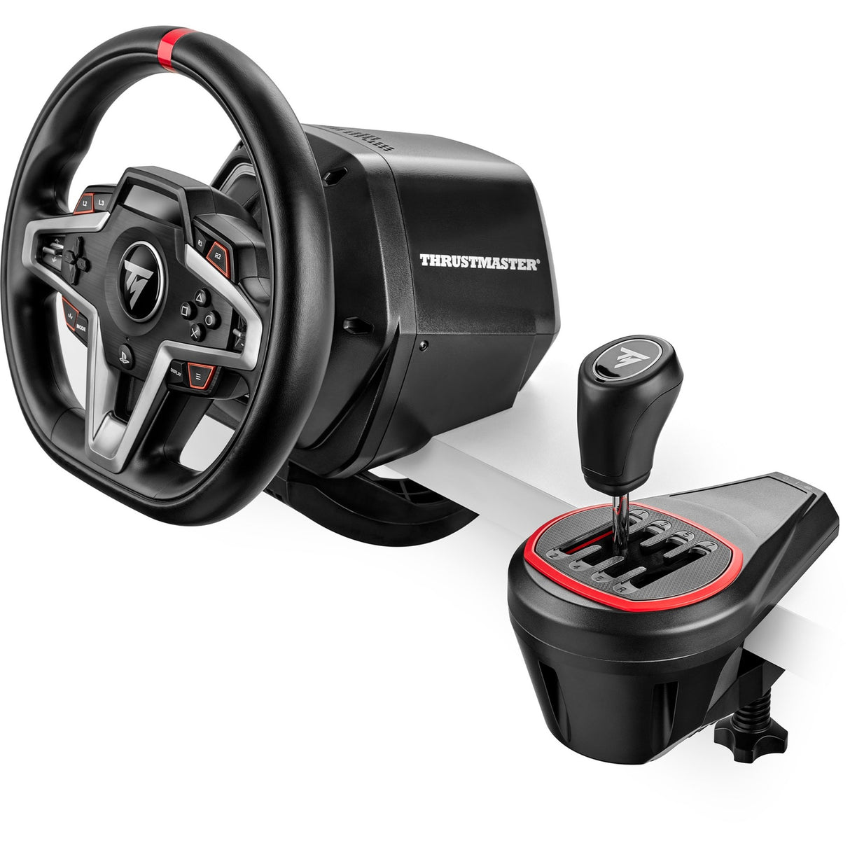 Thrustmaster th8s add-on gaming shifter (noir rouge, pc, playstation 4, playstation 5, xbox series x|s, xbox one)