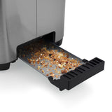 Princesse 142402 Gain de grille-pain en acier inoxydable 2 verrouillage long