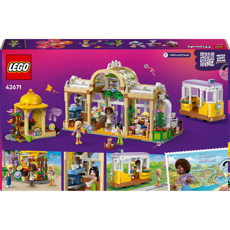 Ensemble de construction Lego ® Friends, un café aux plantes et un magasin de fleurs - 42671