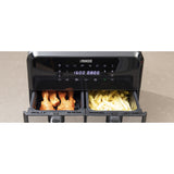 Friteuse à air chaud Princess double panier Aerofryer (noir, 2x 4 litres)
