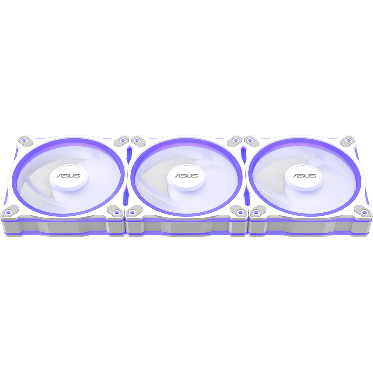 Asus prime mr120 argb reverse fan - triple pack ventilateurs de boîtier (blanc, 3 pièces, 120 x 120 x 28 mm, 3 pièces)