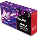 Carte graphique Sapphire Radeon RX 9070 Pulse (noir, 2x display port, 2x HDMI, RDNA4)