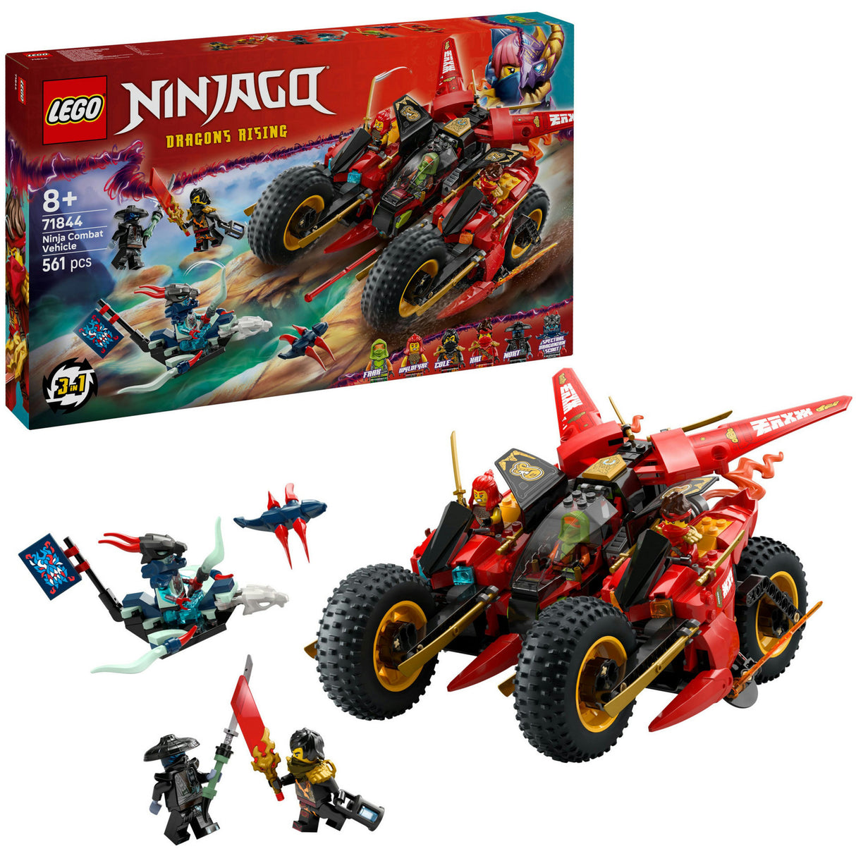 Lego 71844 véhicule de combat ninjago ninja