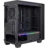 Boîtier tour midi micro Inter-tech x-608 infinity (noir | 1x USB-A | 1x USB-C | RVB | fenêtre)