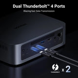 Ugreen nasync dxp480t plus (grijs, wifi, 1x 10gbe, hdmi, thunderbolt 4 (40 gb s))