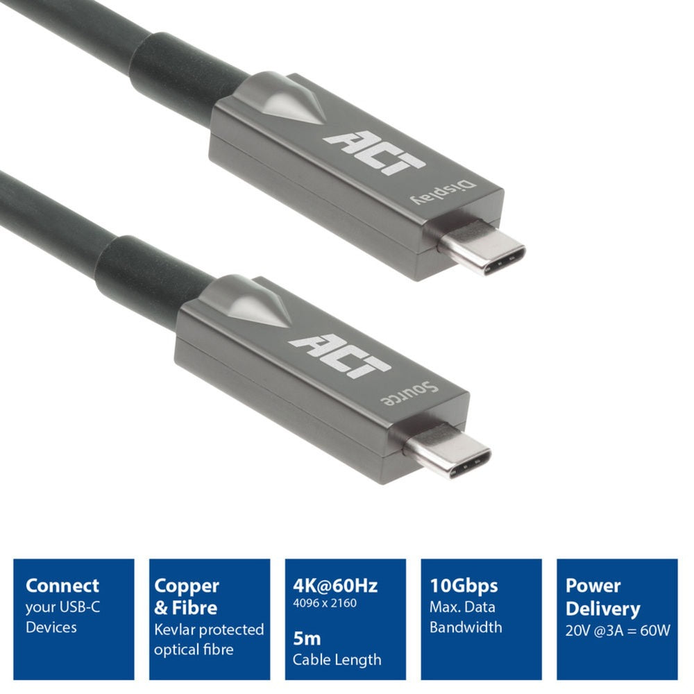 Act Connectivité Connectivité USB-C 3.2 Gen2 Cable optique actif (AOC) Connects