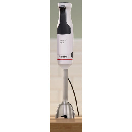 Mélangeur plongeant Bosch série 4 ergomaster 800w (blanc anthracite)
