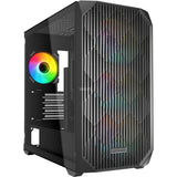 Boîtier mini tour Sharkoon mk3 rgb (noir | 2x usb-a | 1x usb-c | rgb | verre trempé)