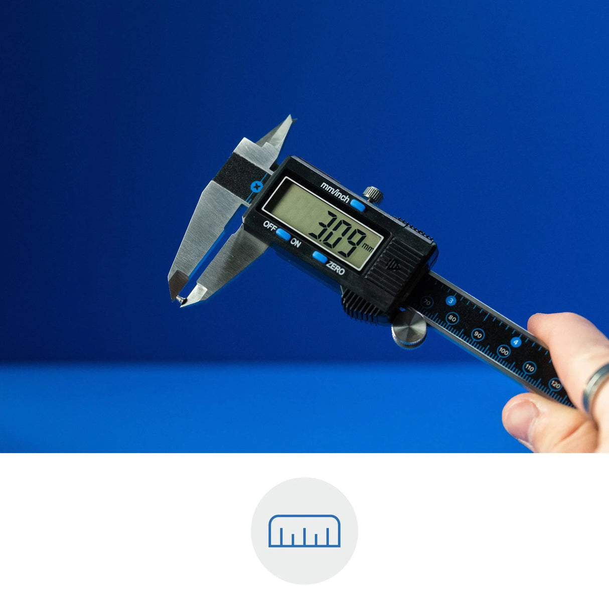 Appareil de mesure à pied à coulisse numérique Ifixit (noir)