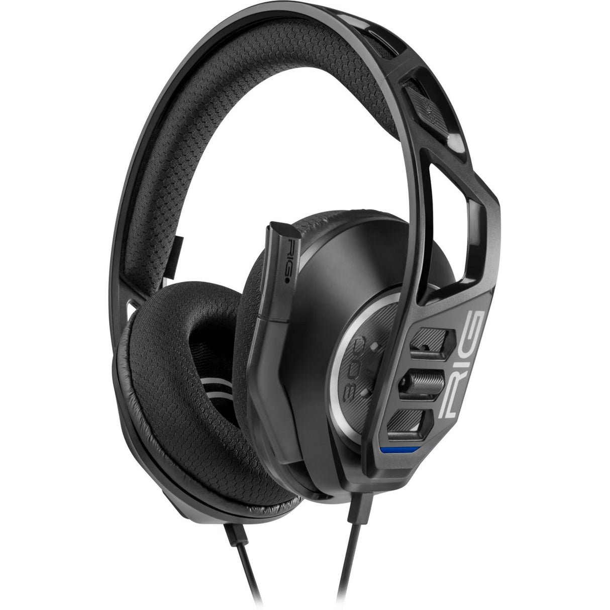Casque de jeu supra-auriculaire Nacon rig 300 pro hs (noir, playstation 4, playstation 5, xbox, nintendo switch, pc)