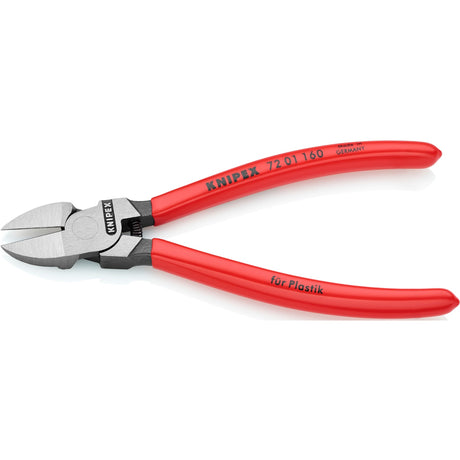 Pince coupante latérale Knipex pour plastique | plastifié | 160mm - 7201160