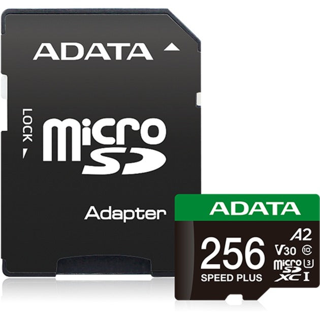 Carte mémoire Adata speed plus microSDXC 256 Go (uhs-i u3, classe 10, v30, a2)
