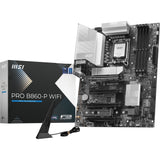 Carte mère MSI Pro B860-P WiFi Socket 1851 (argent, RAID, 5 Go-LAN, WiFi 7, BT, son, ATX)