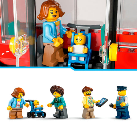 LEGO CITY 60407 TOURIST ROUGE DOUBLE COQUE