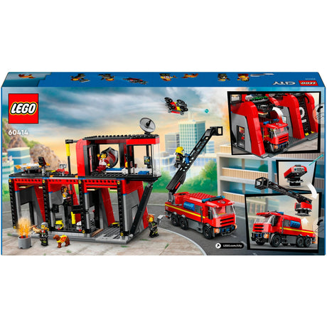 Caserne de pompiers et camion de pompiers Lego City - 60414