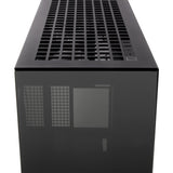 Boîtier tour midi Arctic xtender vg (noir (mat) | 2x USB-A | 1x USB-C | RVB | verre trempé)