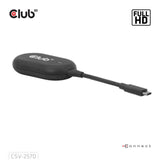 Adaptateur émetteur et récepteur sans fil USB-C vers HDMI Club 3D (noir)