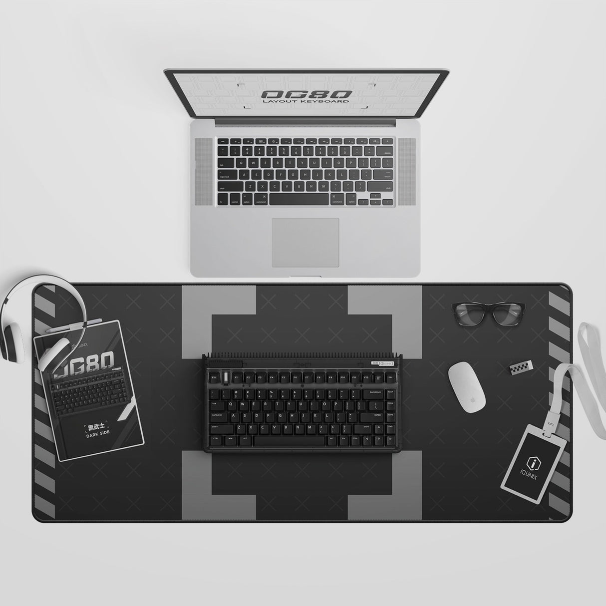 IQUnix OG80 Côté mécanique sans fil côté foncé