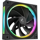 Deepcool fl12r rgb ventilateur de boîtier (noir, 120 x 120 x 25 mm, pwm)