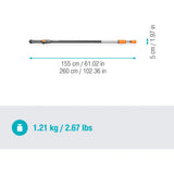 Gardena Cleansystem Telescopic Steel M XL, pour Verde
