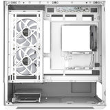Boîtier mini tour Sharkoon mk6 rgb (blanc | 2x usb-a | 1x usb-c | rgb | verre trempé)