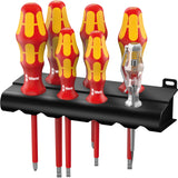 Wera 160 i 165 i 7 jeu de tournevis kraftform plus série 100 + testeur de tension + support, 7 pièces - 1 pièce(s) - 05006148001