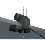 Prise duplex Brennerstuhl estilo avec prise interrupteur (argent noir, 2x emplacement pour modules Keystone)