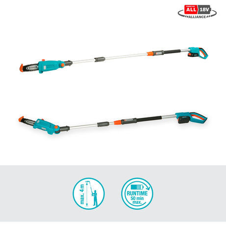 Gardena Battery Télescopic Troping Couche TCS 20 18 P4A Set