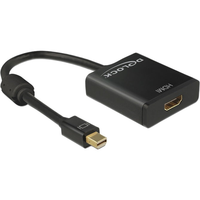 Delock mini displayport > adaptateur hdmi (noir, 0,2 mètre, 4k)