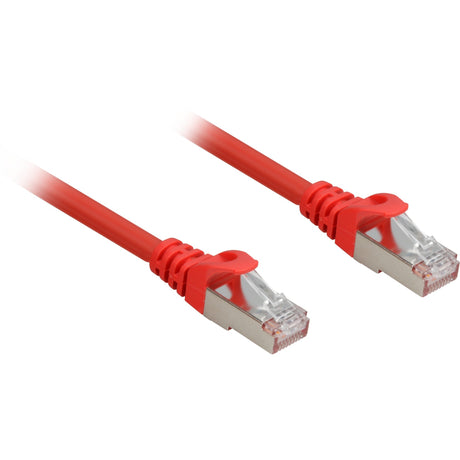 Câble patch Sharkoon SFTP, RJ-45 avec Cat.6a (rouge, 1 mètre, sans halogène)