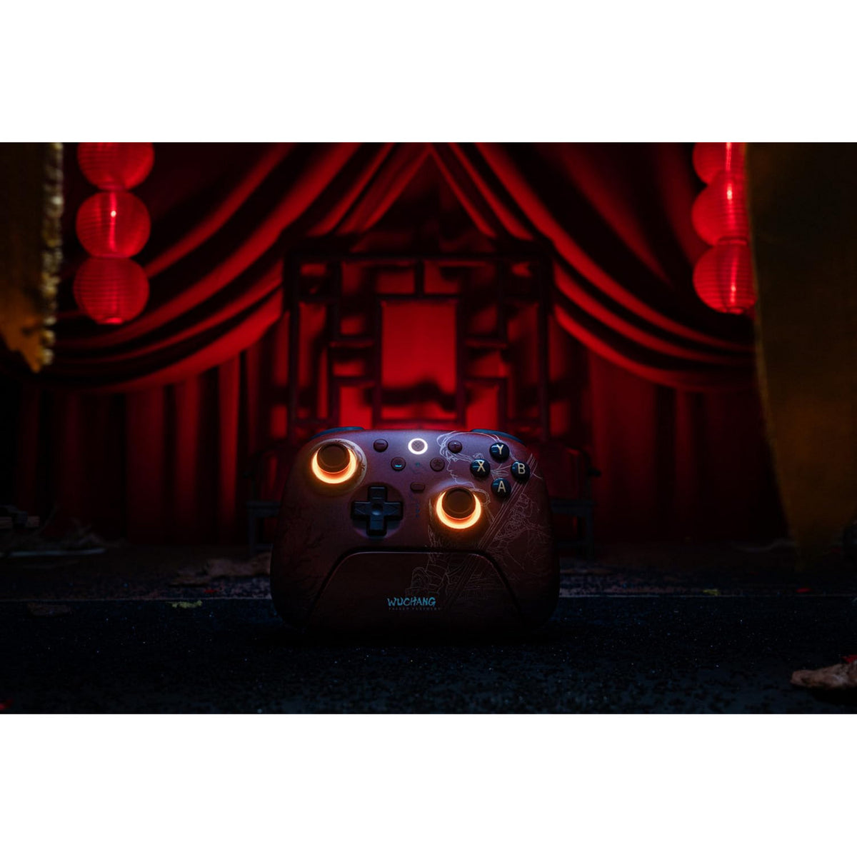 Manette sans fil 8bitdo Ultimate 2 - Wuchang : plumes tombées (rouge foncé, Bluetooth 2,4 GHz, USB, PC)
