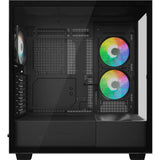 Boîtier tour midi Sharkoon rebel c60 rgb (noir | 2x usb-a | 1x usb-c | rgb | verre trempé)