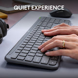 Ensemble de bureau sans fil fin Logitech mk950 signature (graphite, disposition américaine-internationale (qwerty), 400 - 4000 dpi)
