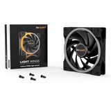 Soyez silencieux! Light Wings PWM Ventilateur de boîtier RVB haute vitesse (noir, 120 x 120 x 25 mm)