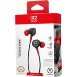 Écouteurs filaires Powera pour intra-auriculaires Nintendo Switch 2 (noir rouge, Nintendo Switch 2, Nintendo Switch, Nintendo Switch - modèle OLED, Nintendo Switch Lite)