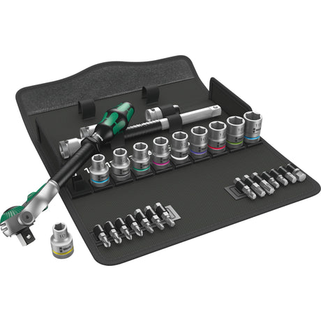 WERA 8100 SC 6 Zyklop Speed ​​Rattels Set, 1 2 Drive