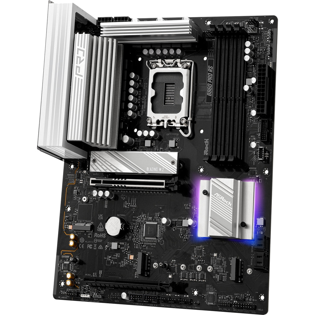 Carte mère Asrock B860 Pro RS Socket 1851 (RAID, 2,5 Go-LAN, Son, ATX)