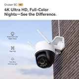 Caméra de sécurité Imou cruiser sc 4k (blanc, 8 mp (3840x2160), poe, wifi 6)