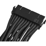Câble d'extension ATX 24 broches Silverstone (noir, 30 centimètres, pp07-mbb)