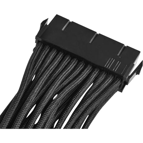 Câble d'extension ATX 24 broches Silverstone (noir, 30 centimètres, pp07-mbb)