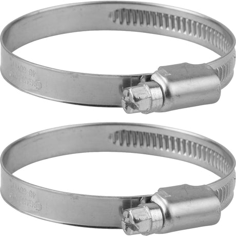 Colliers de serrage Gardena 40 - 60 mm (1,1 2 ) pièce de tuyau (7195-20, 2 pièces)